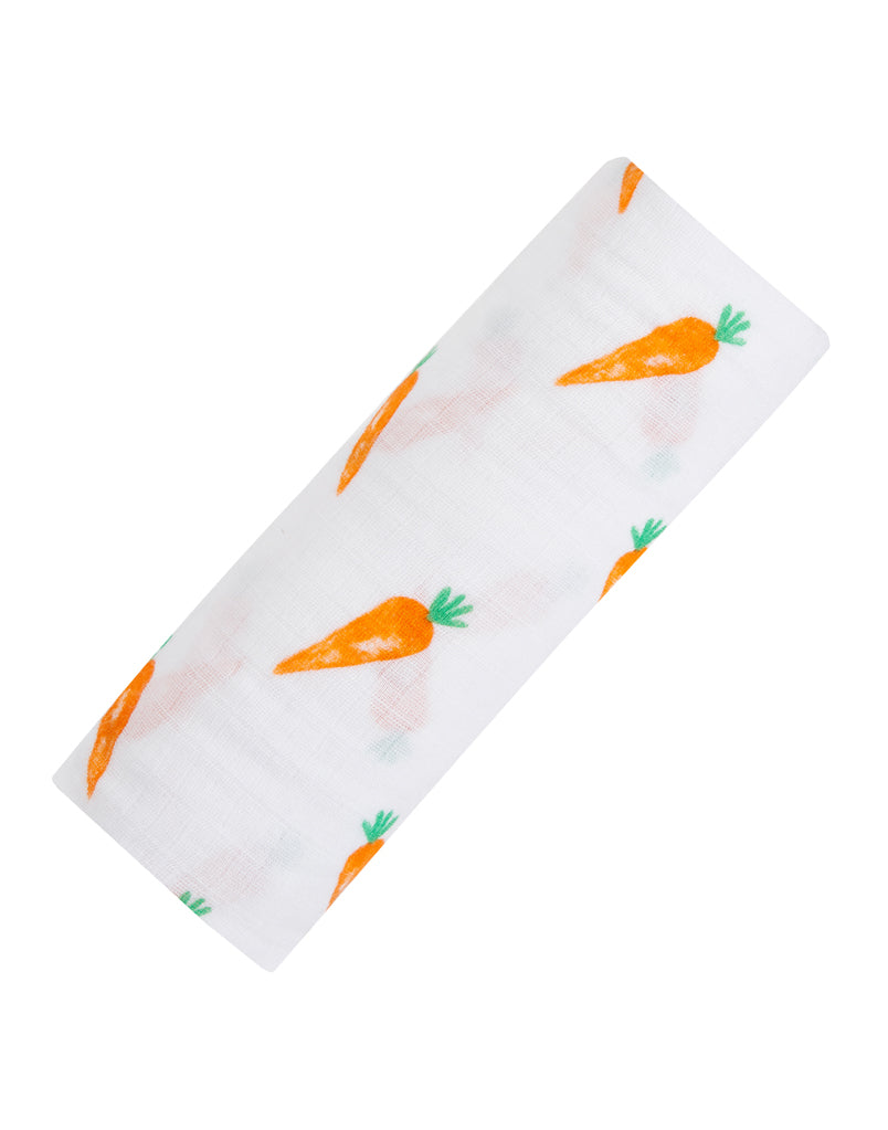 Organic Swaddle - Carrot Swaddles & Blankets Malabar Baby   