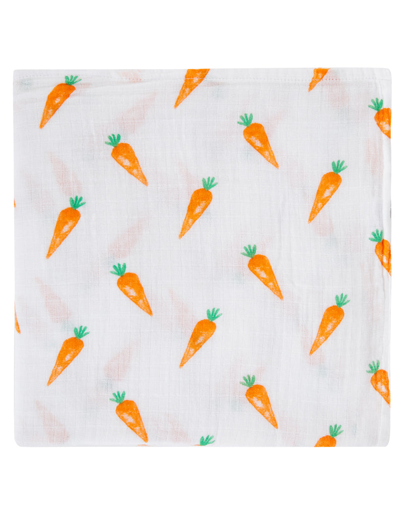 Organic Swaddle - Carrot Swaddles & Blankets Malabar Baby   