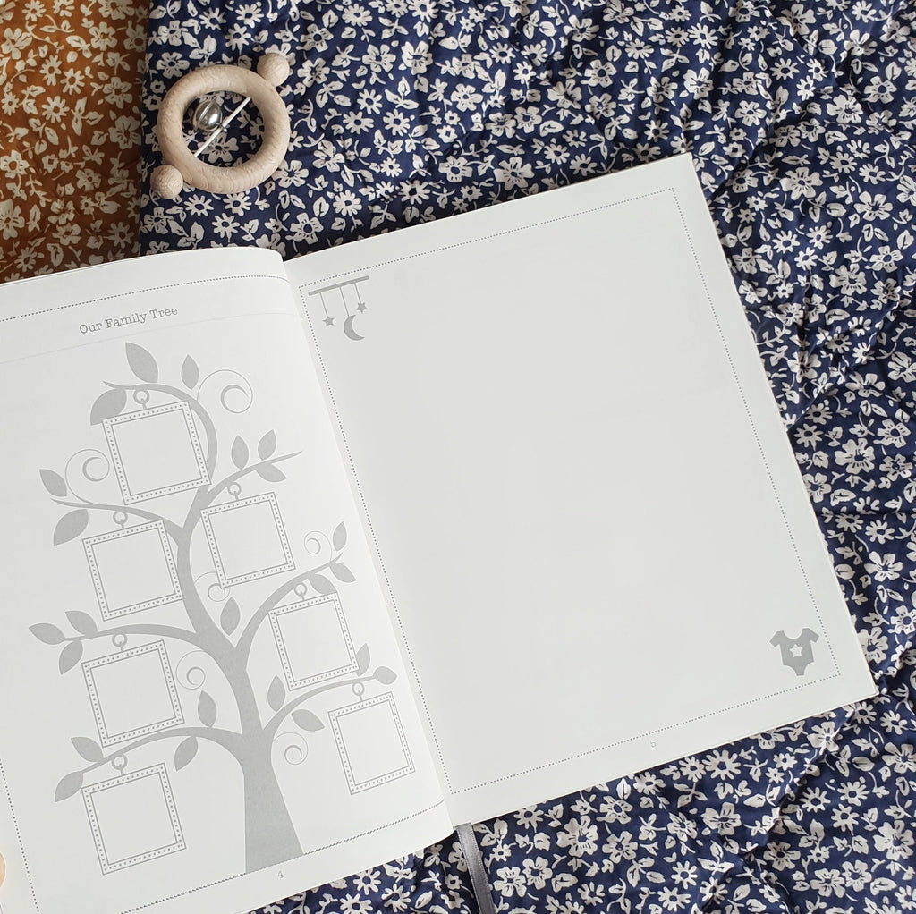 The Story of You, a Baby Memory Book in Grey Journal meminio   