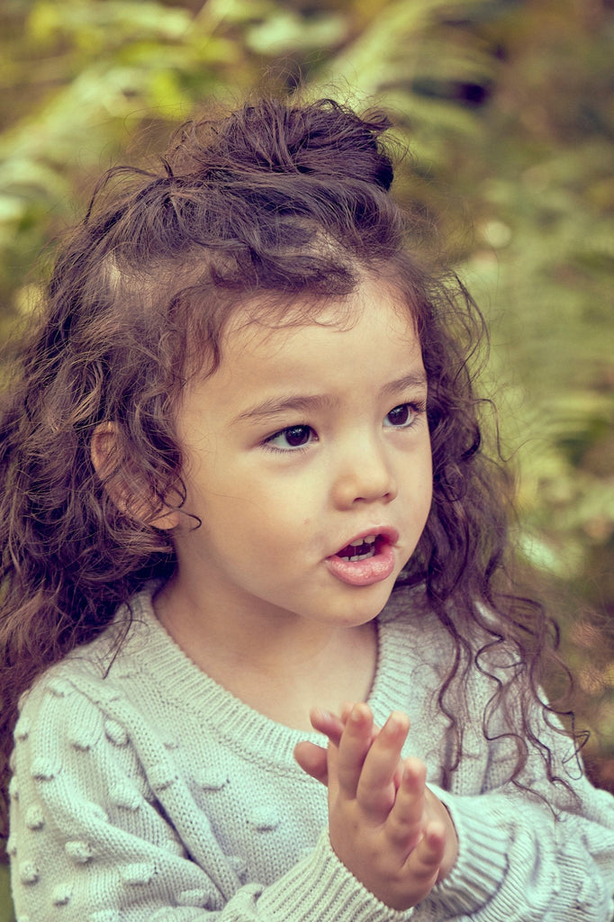 Baby Popcorn Cardigan | Chalk cardigan MIKA & MILO   