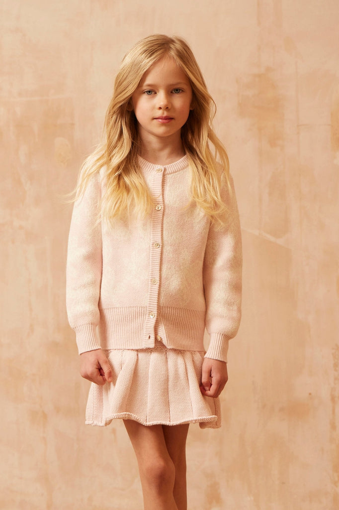 AW24 Chestnut Leaves Cardigan | Blush cardigan MIKA & MILO   