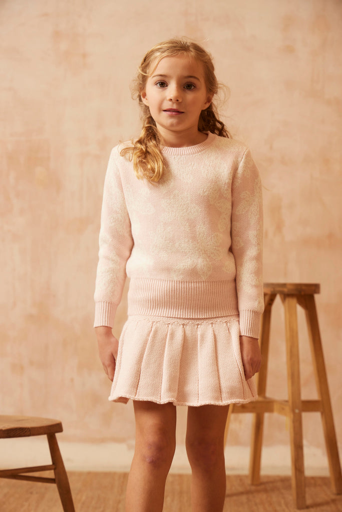 AW24 Chestnut Leaves Jumper | Blush Jumper MIKA & MILO   