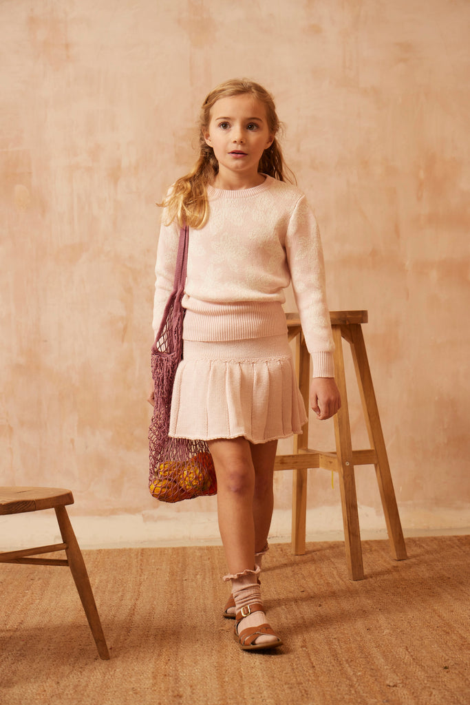 AW24 Chestnut Leaves Jumper | Blush Jumper MIKA & MILO   