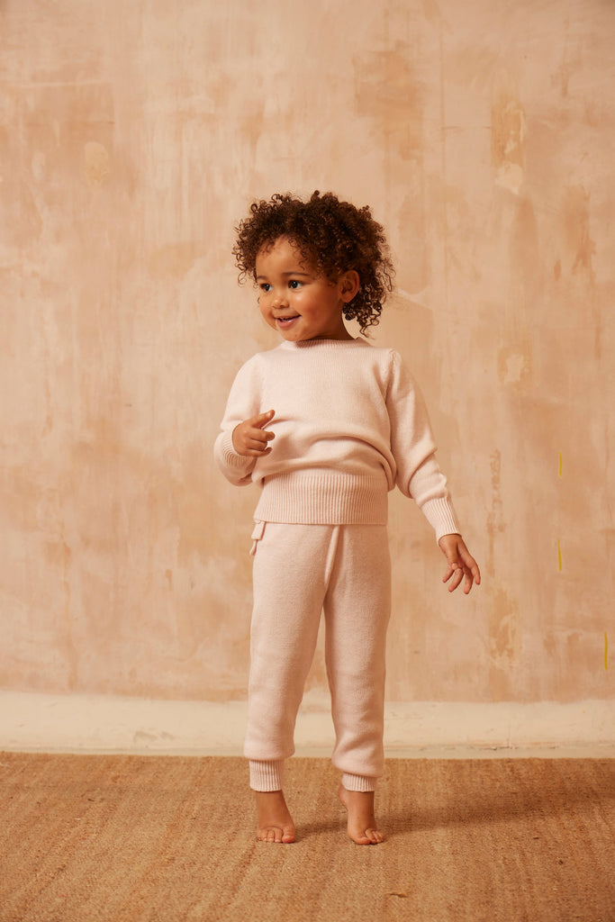 AW24 Baby Ruffled Pants | Blush pants MIKA & MILO   