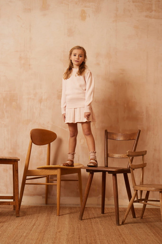 AW24 Ruffled Jumper | Blush Jumper MIKA & MILO   