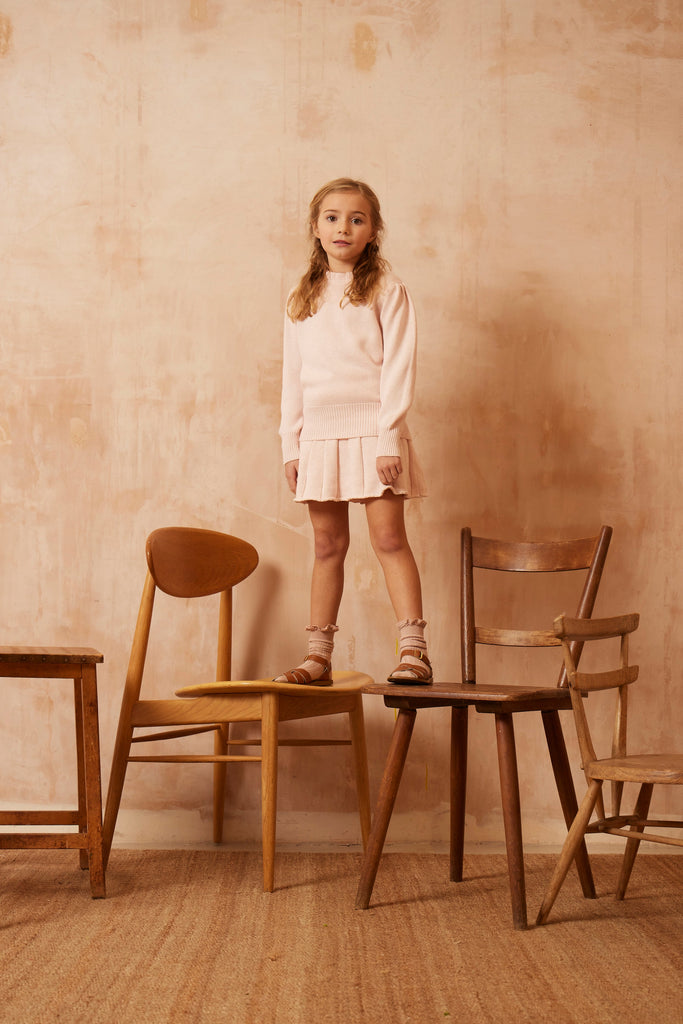 AW24 Ruffled Jumper | Blush Jumper MIKA & MILO   