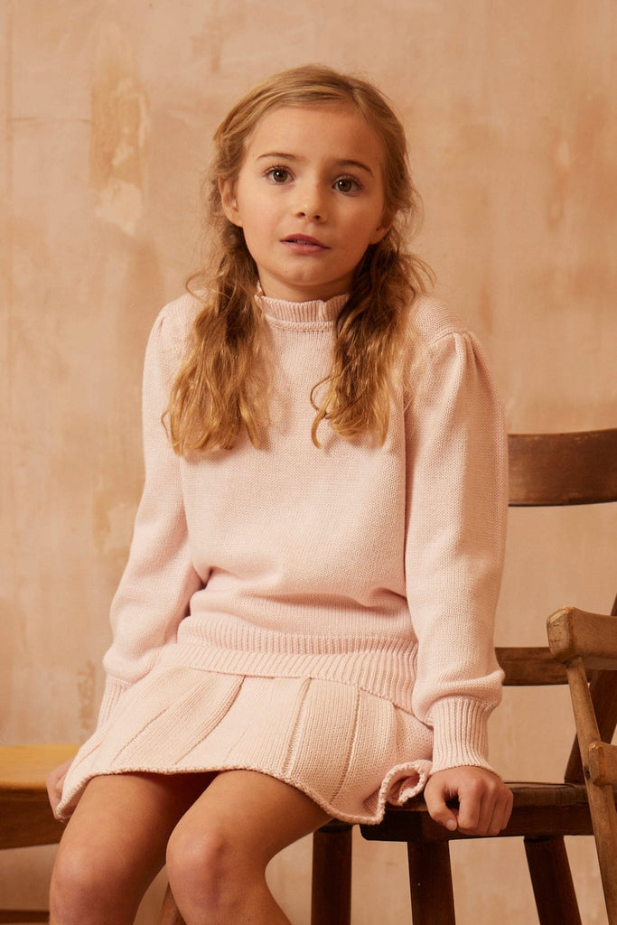 AW24 Ruffled Jumper | Blush Jumper MIKA & MILO   