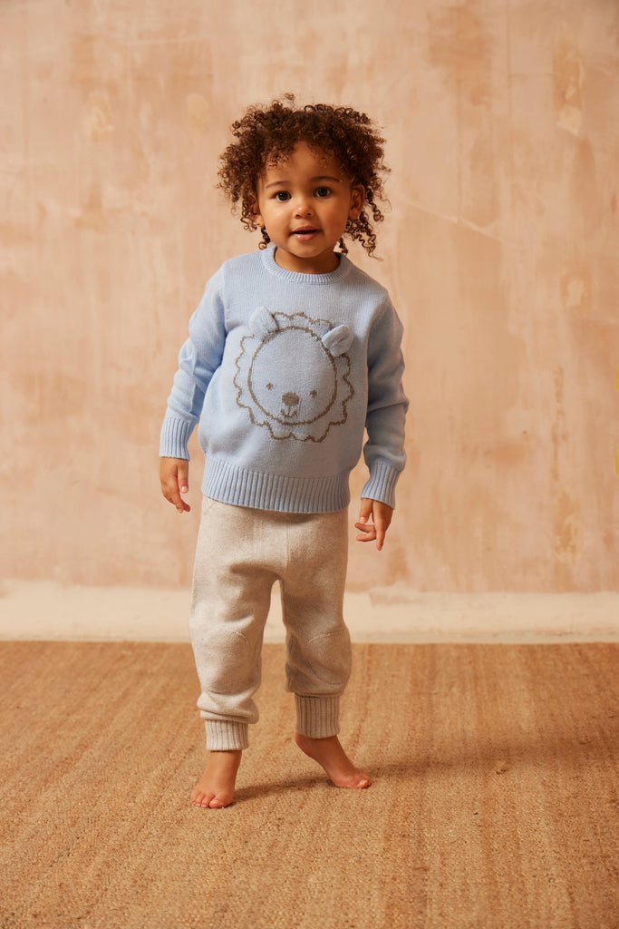 AW24 Baby Lion Jumper | Sky jumper MIKA & MILO   