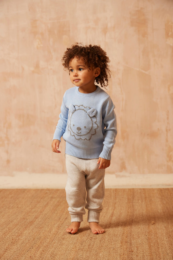 AW24 Baby Lion Jumper | Sky jumper MIKA & MILO   