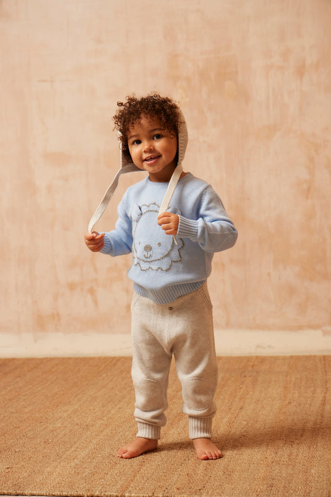 AW24 Baby Lion Jumper | Sky jumper MIKA & MILO   