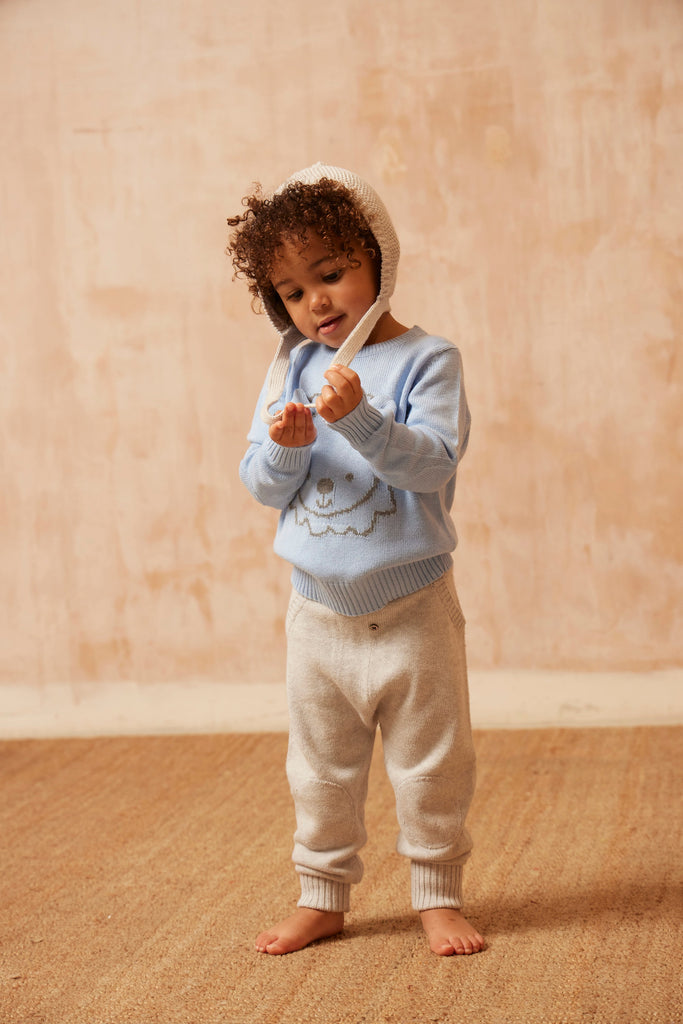 AW24 Baby Lion Jumper | Sky jumper MIKA & MILO   