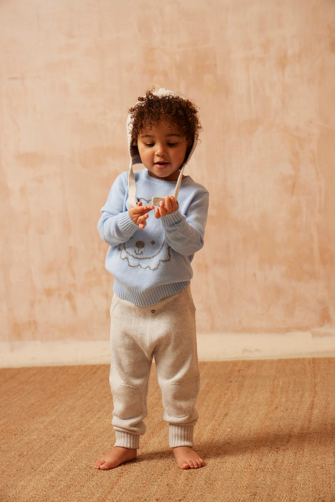 AW24 Baby Lion Jumper | Sky jumper MIKA & MILO   