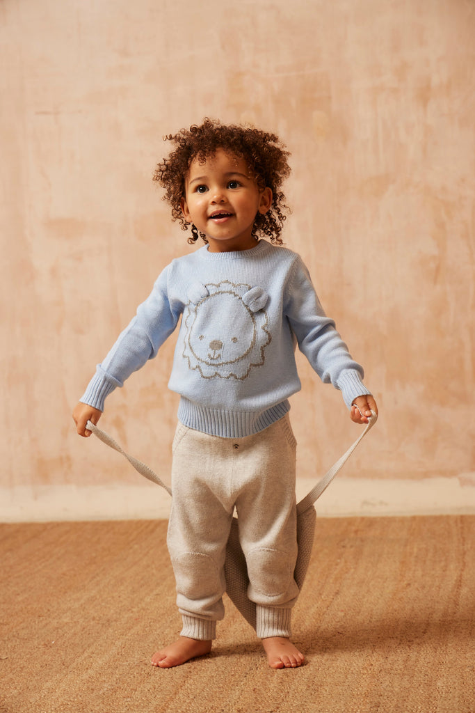 AW24 Baby Lion Jumper | Sky jumper MIKA & MILO   