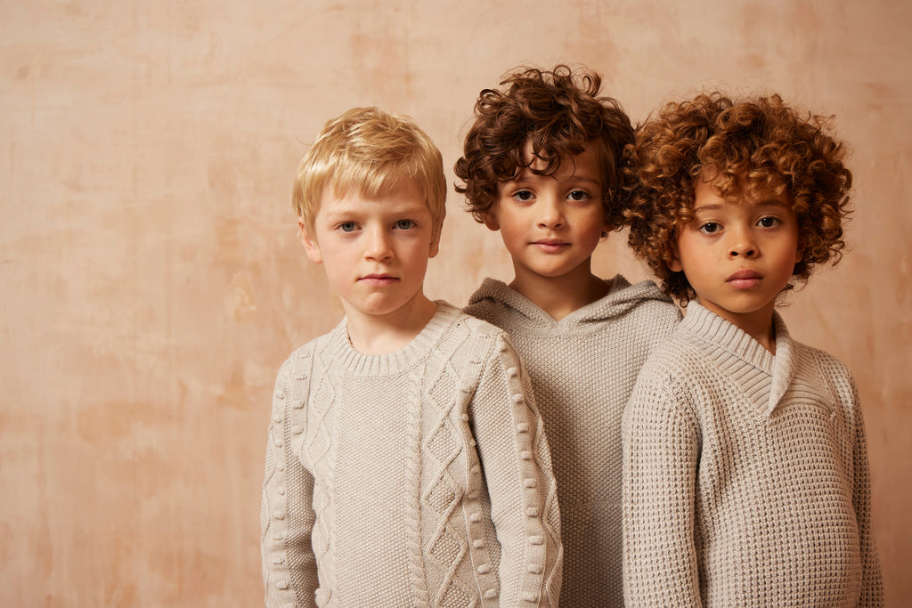 AW24 Cable Popcorn Jumper | Grey Jumper MIKA & MILO   