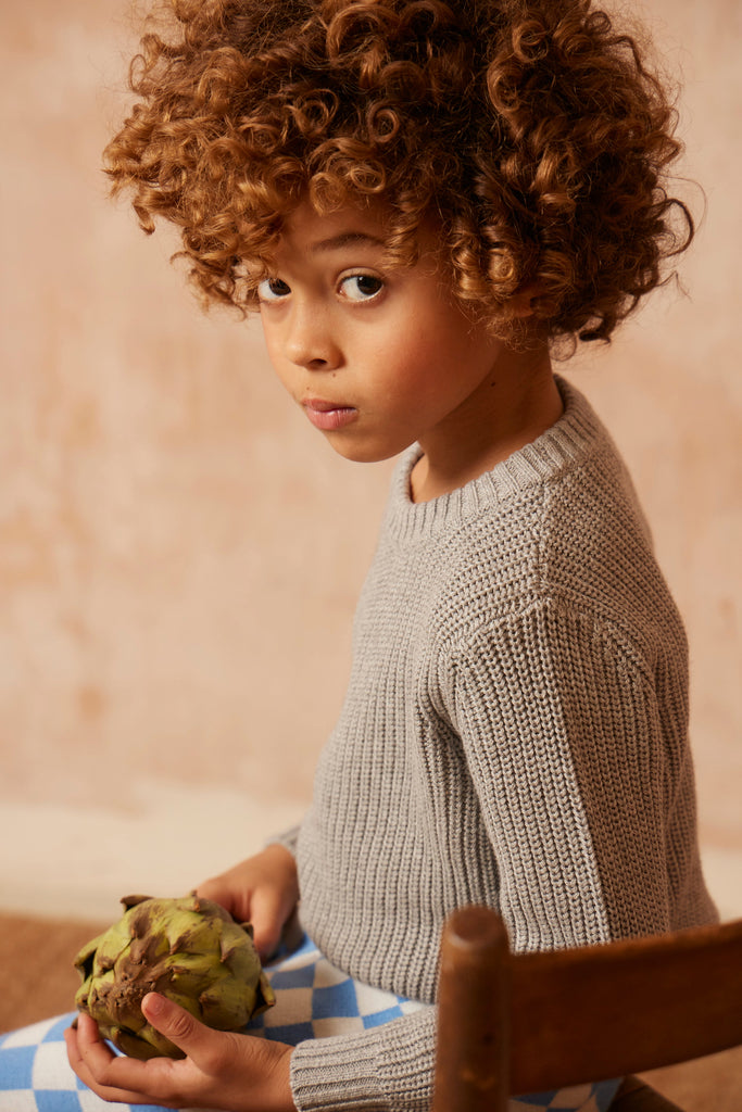 AW24 Fisherman Jumper | Oxford Grey Jumper MIKA & MILO   