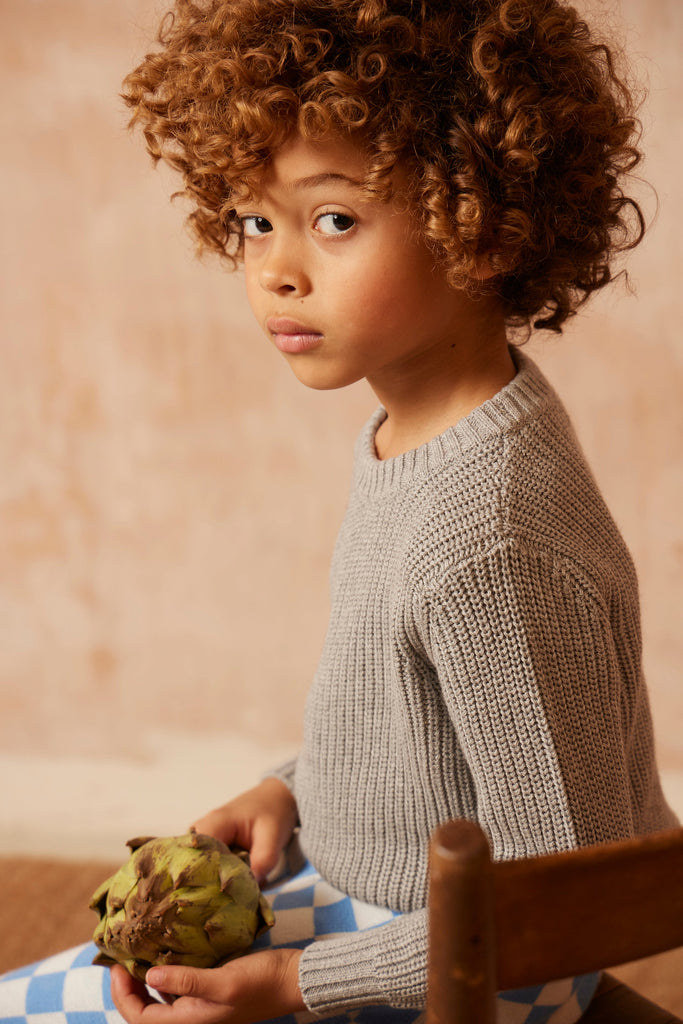 AW24 Fisherman Jumper | Oxford Grey Jumper MIKA & MILO   