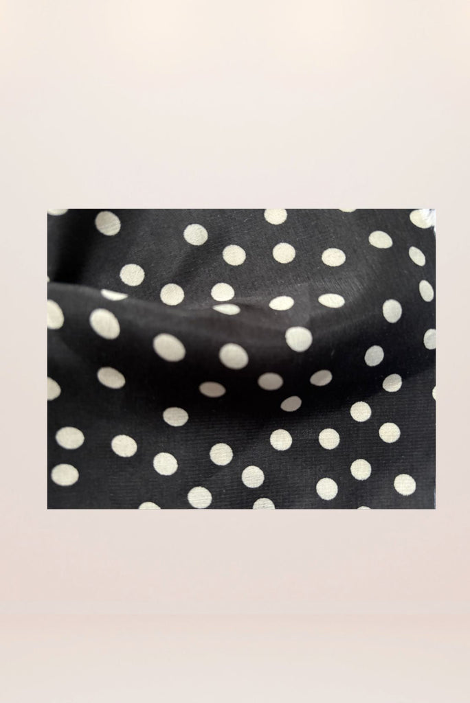 Black & White Polka Dot A-Line Dress Maternity Dress CARI   