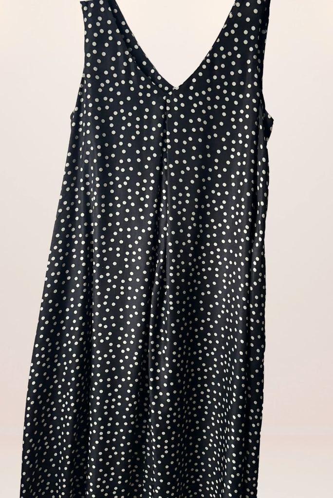 Black & White Polka Dot A-Line Dress Maternity Dress CARI   