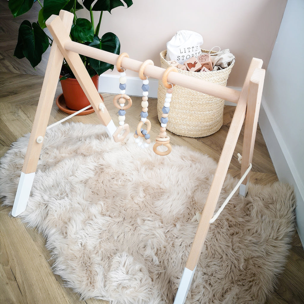 Premium Beech Wood Play Gym With Pastel Charm  Something a bit Different   