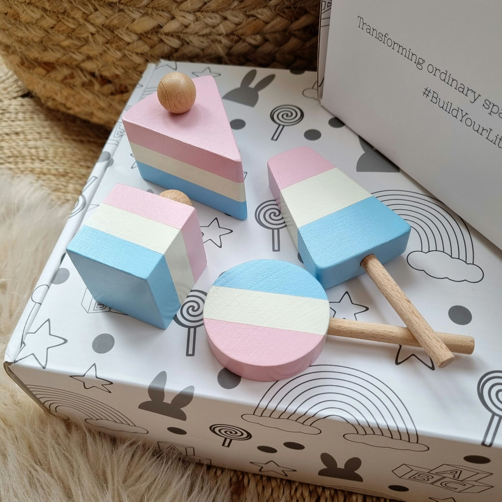 Perfect Pastels Sweet Treats Wooden Play Set  Something a bit Different   