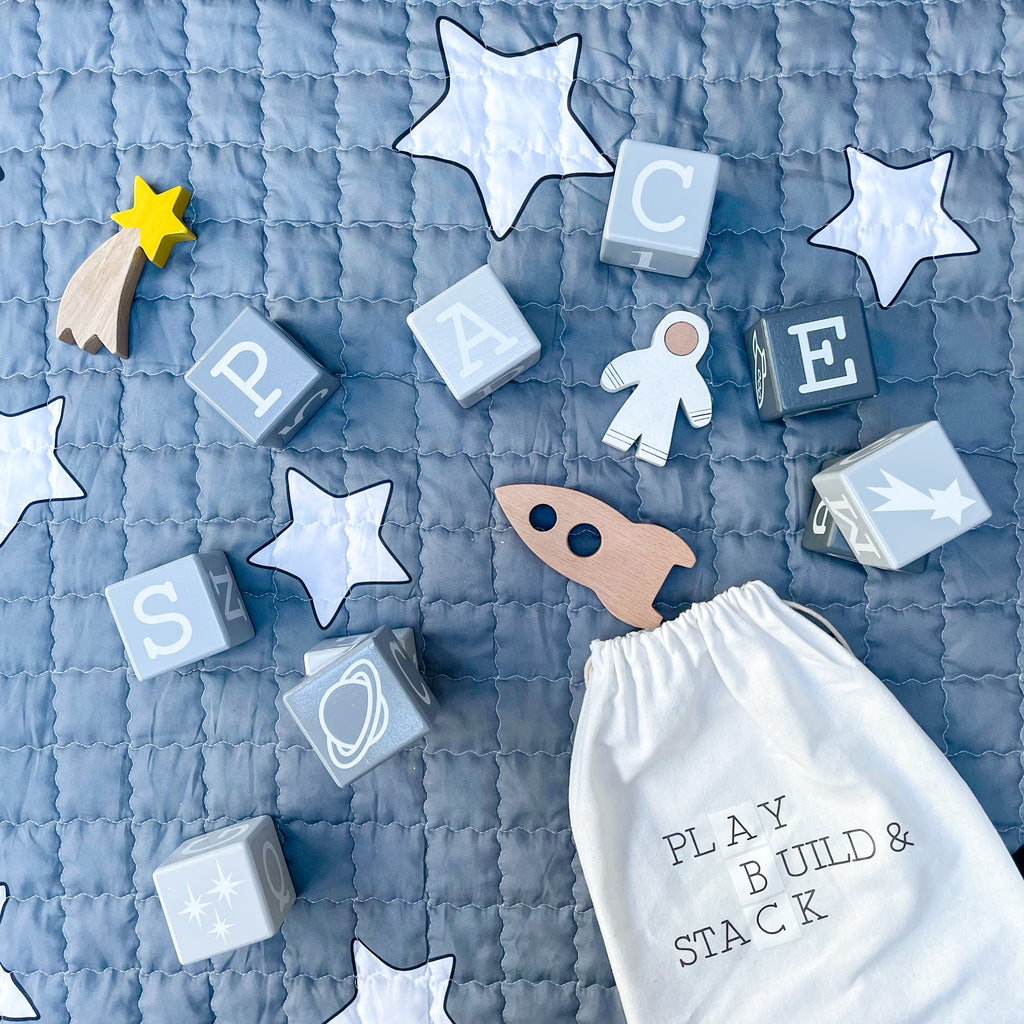 Space & Beyond Wooden Play, Build & Stack™ Blocks  Something a bit Different   