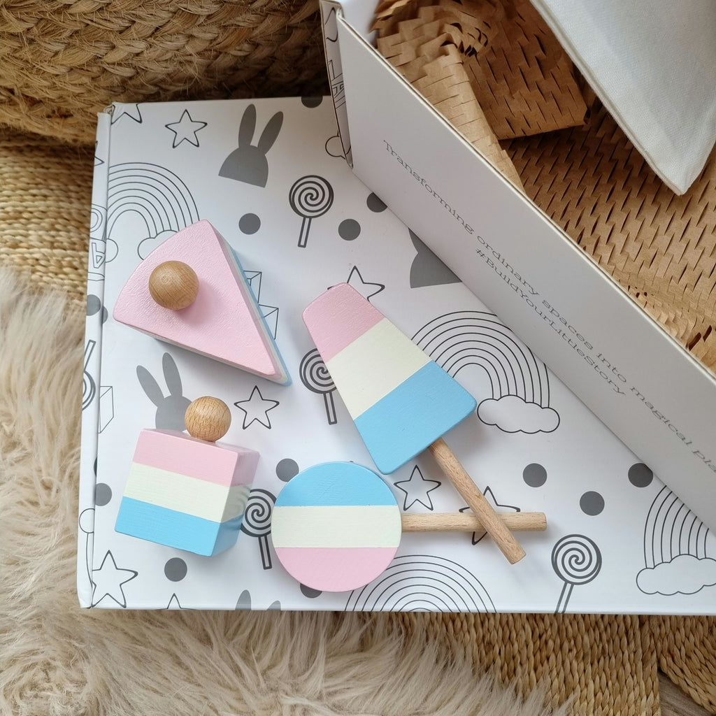 Perfect Pastels Sweet Treats Wooden Play Set  Something a bit Different   