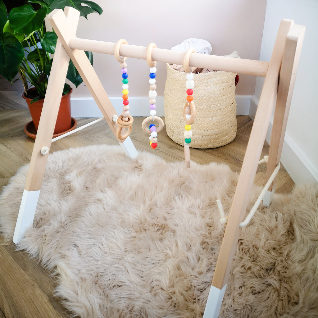 Premium Beech Wood Play Gym With Pastel Charm  Something a bit Different   