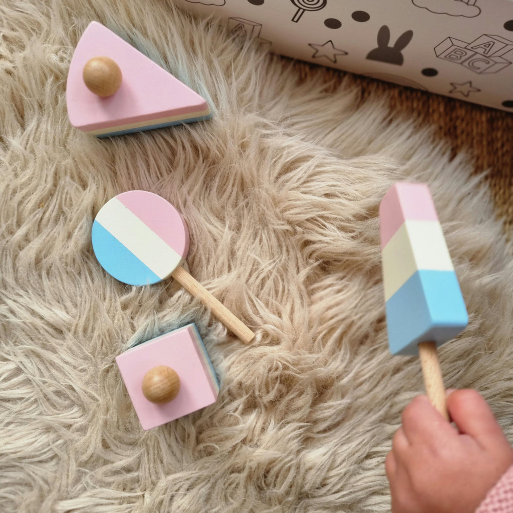 Perfect Pastels Sweet Treats Wooden Play Set  Something a bit Different   