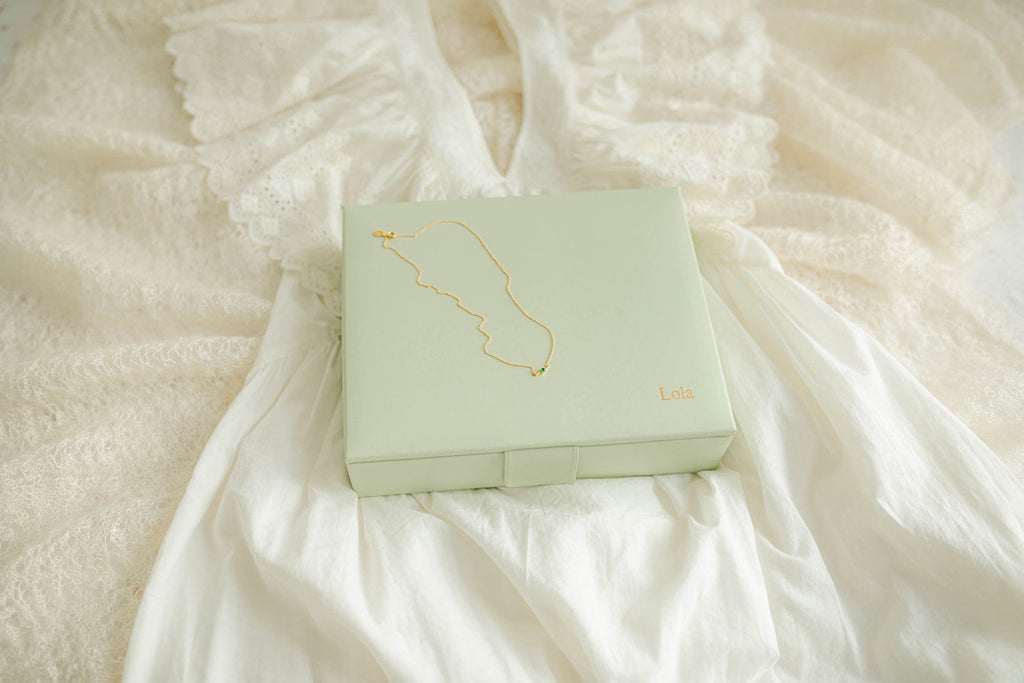 Jewellery Box in Sage Green Jewellery meminio   