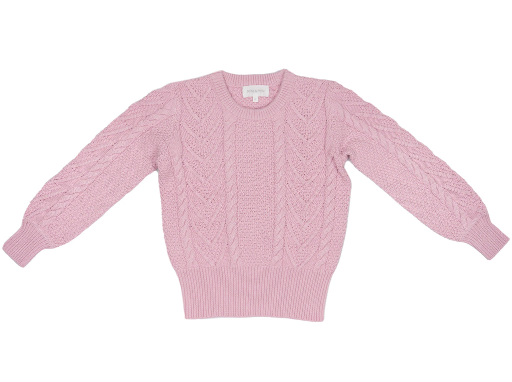 AW24 Cable Chevron Jumper | Lilac Jumper MIKA & MILO   