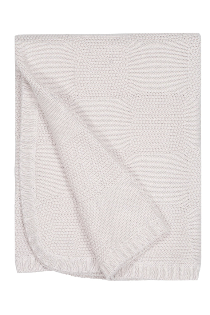 AW24 Baby Blanket | Organic Cotton/ Cashmere | Chalk blanket MIKA & MILO   