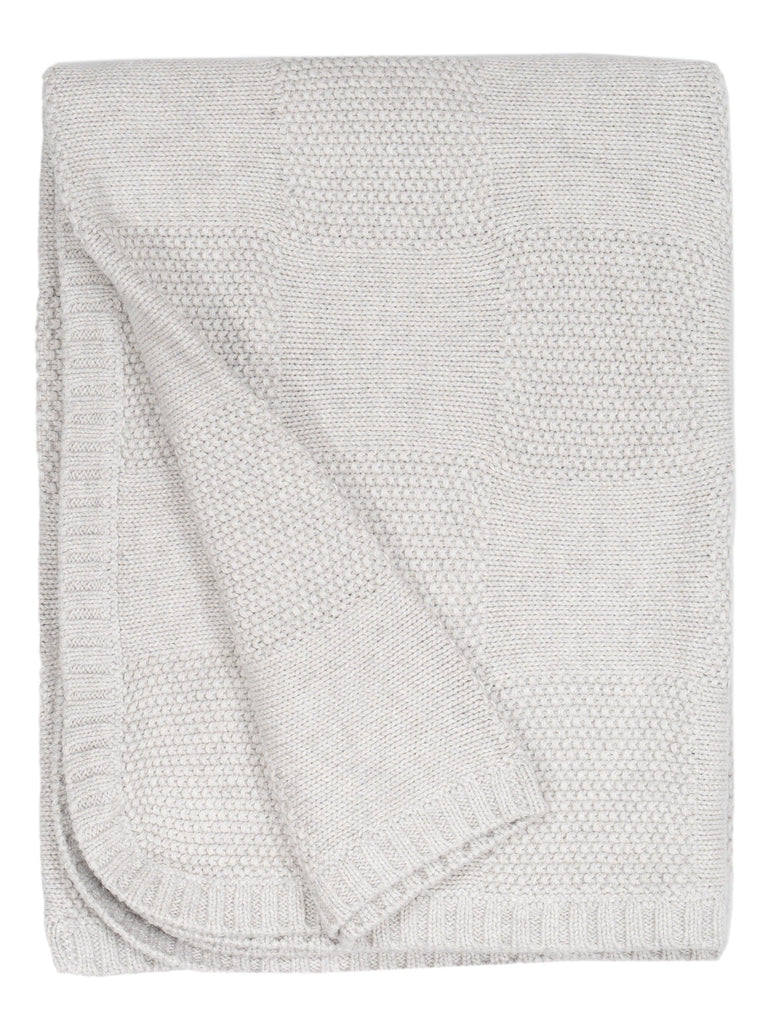 AW24 Baby Blanket | Organic Cotton/ Cashmere | Grey blanket MIKA & MILO   