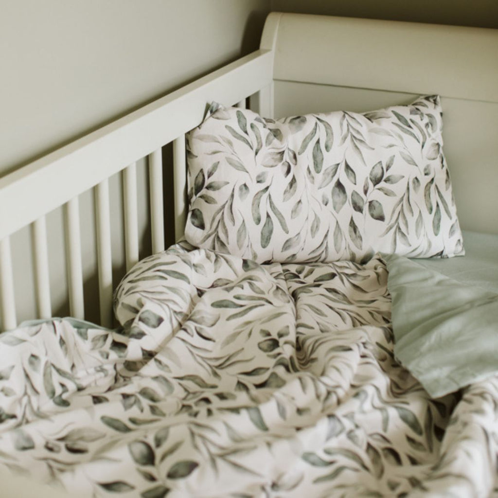 Luxury Cot Bedding Bundle - Waterleaves  Bellamoon   