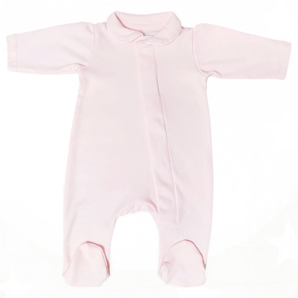 Baby Pink Cotton Onesie Babygrow Magnet Mouse   