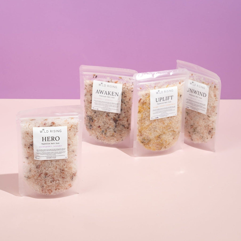 Complete Bath Salt Set  Wild Rising Skincare   