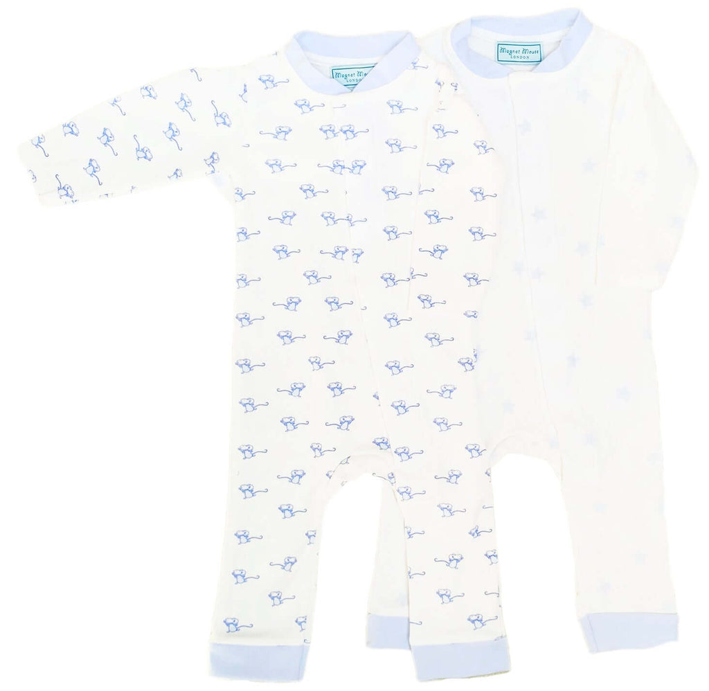 Blue Romper Set Babygrow Magnet Mouse   