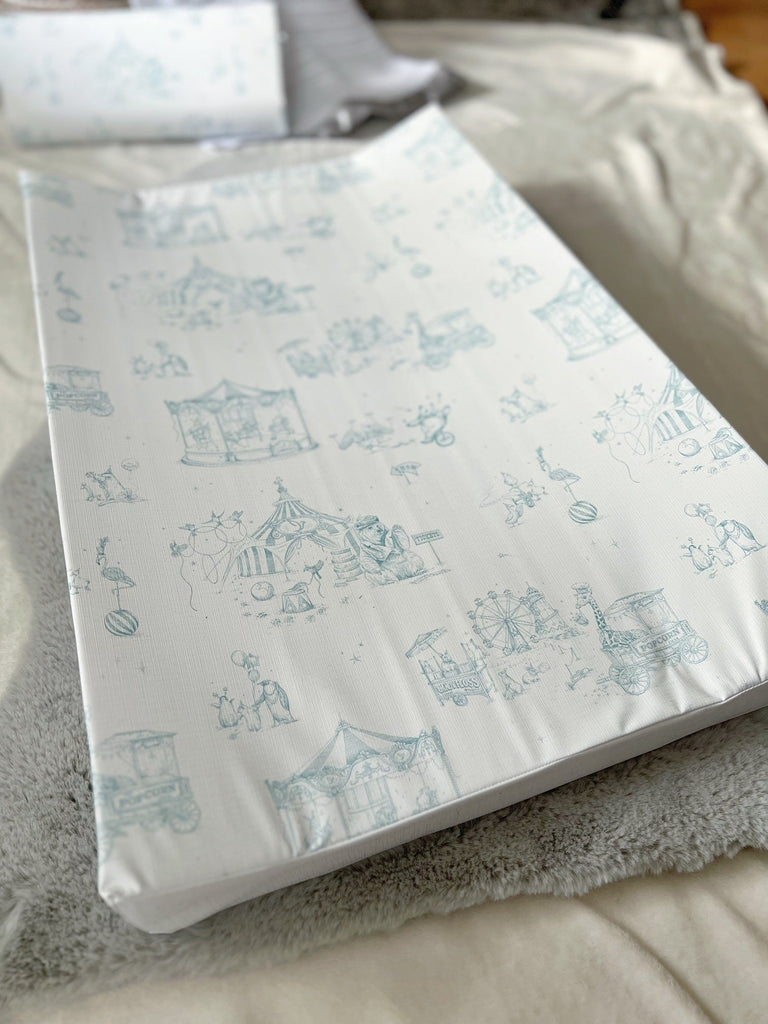 Circus Toile Wedge Mat Wedge Changing Mat The Gilded Bird UK   