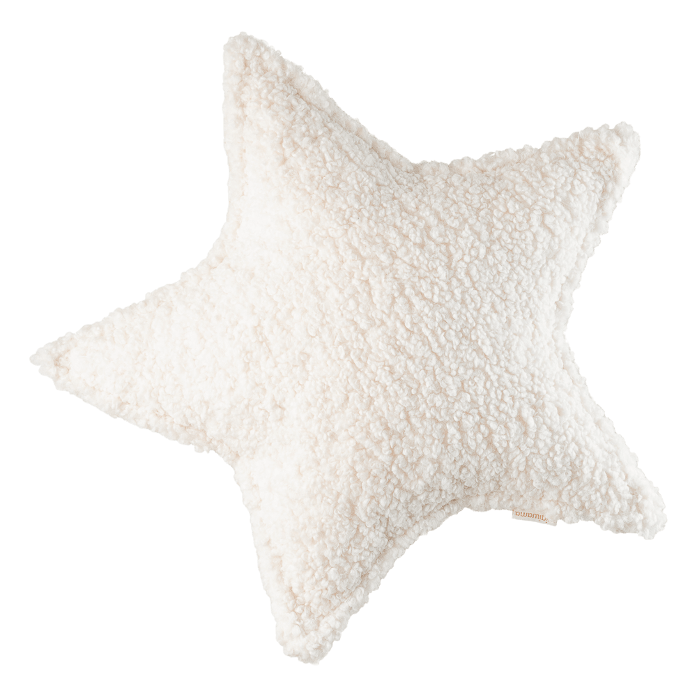 Cream White Star Cushion  WigiWama   