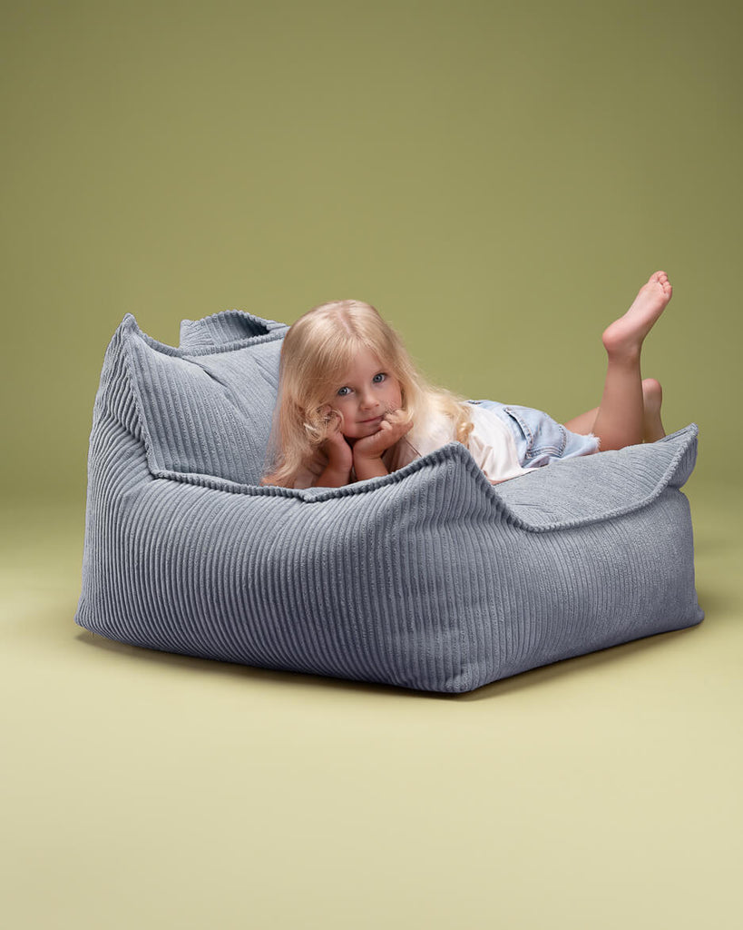 Blueberry Blue Beanbag Chair  WigiWama   