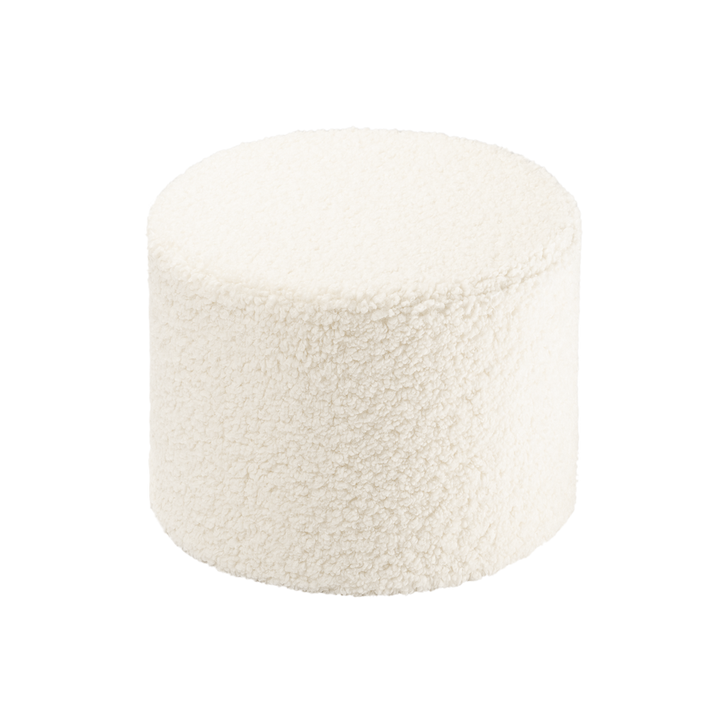 Cream White Pouffe  WigiWama   