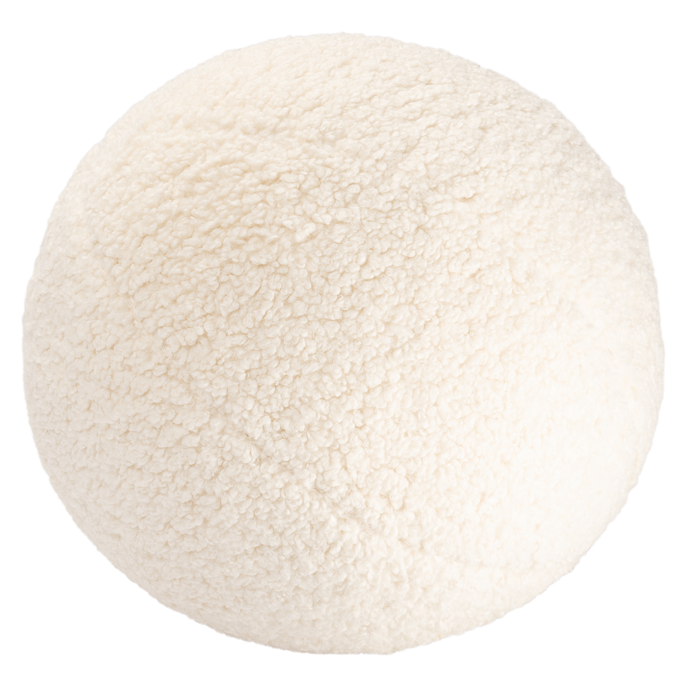 Cream White Ball Cushion  WigiWama   