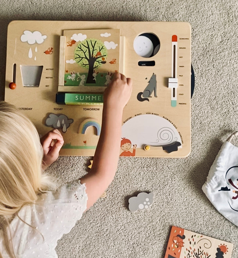 Weather Watch Busy Board Wooden educational Tender Leaf Toys   