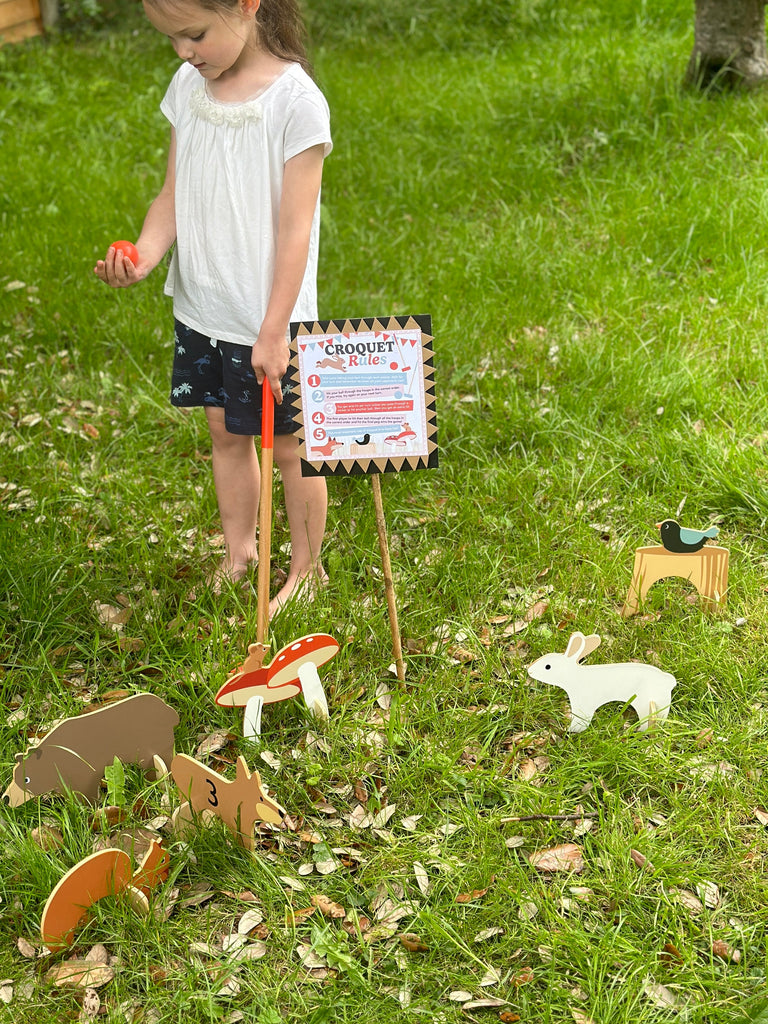 Woodland Indoor Croquet Set  Tender Leaf Toys   