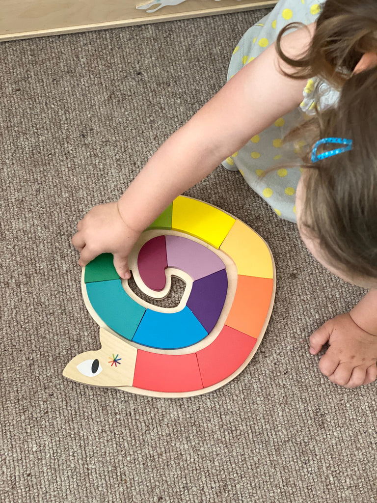 Colour Me Happy wooden puzzle Tender Leaf Toys   