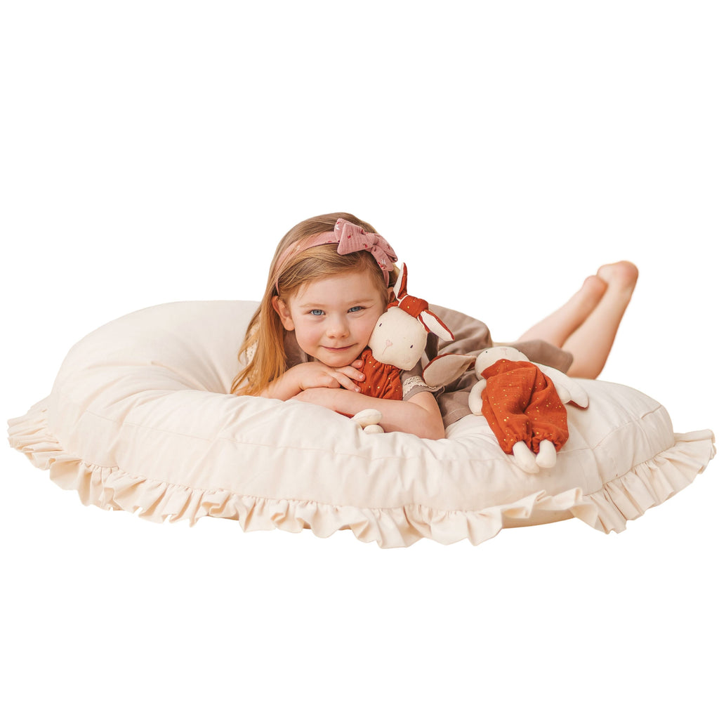 MINICAMP Large Floor Cushion With Ruffled Edges  minicamp   