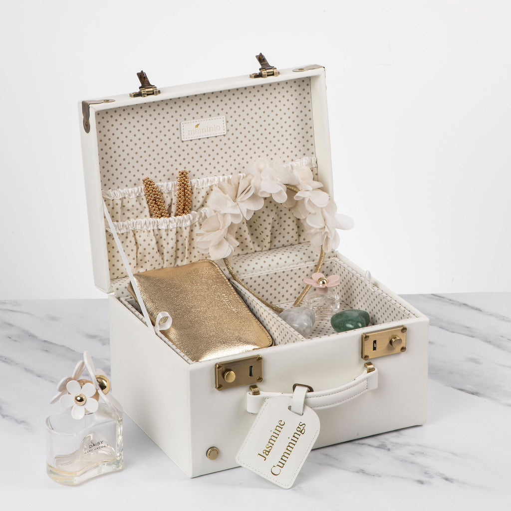 Midi Memory Box | Keepsake Case in Ivory White Jewellery meminio   