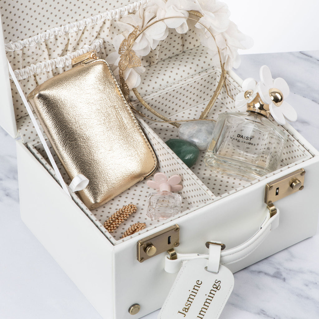 Midi Memory Box | Keepsake Case in Ivory White Jewellery meminio   