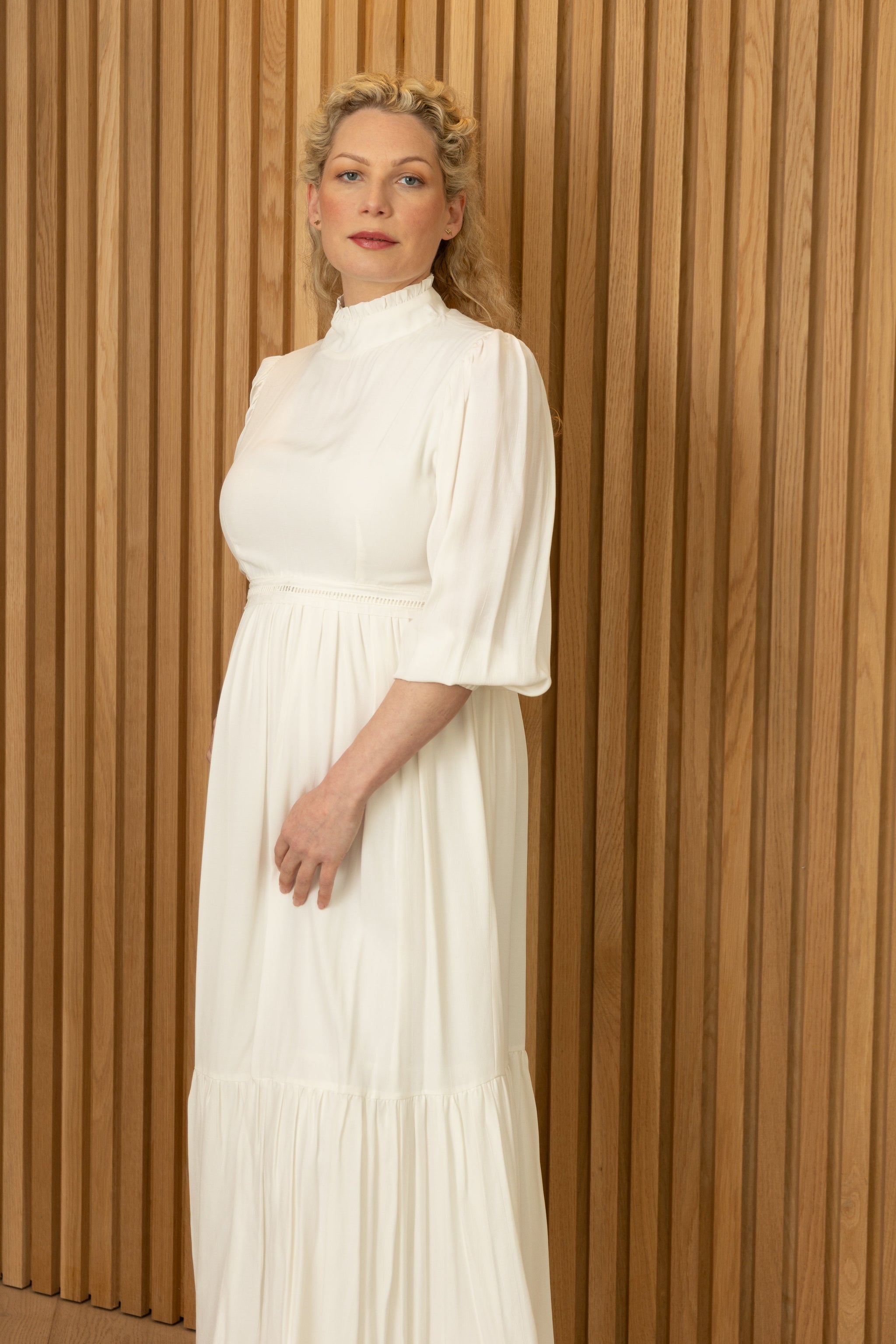 Ivory Silky Maternity & Breastfeeding Dress Something a bit Different Ivory Silky Maternity & Breastfeeding Dress Something a bit Different