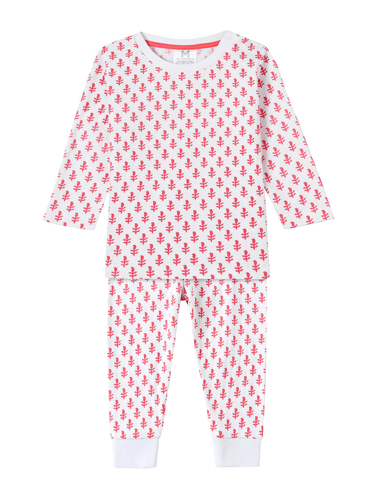 Toddler & Big Kid Cotton Knit PJ Set (Pink City)  Malabar Baby 6 MOS  