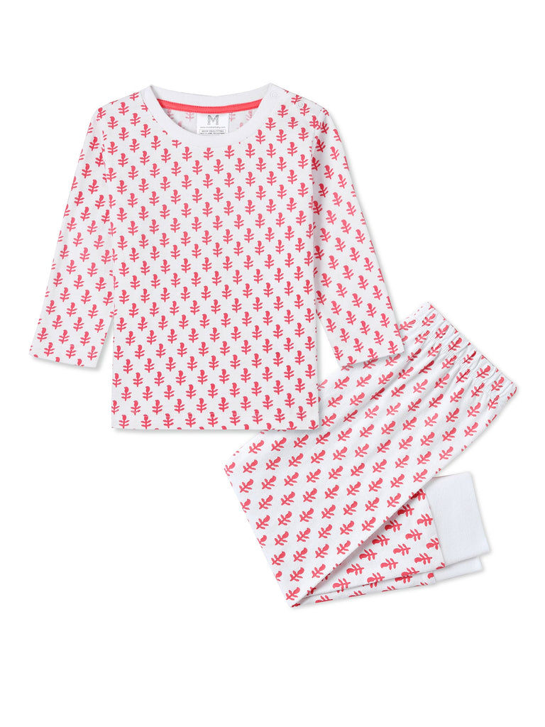 Toddler & Big Kid Cotton Knit PJ Set (Pink City)  Malabar Baby   